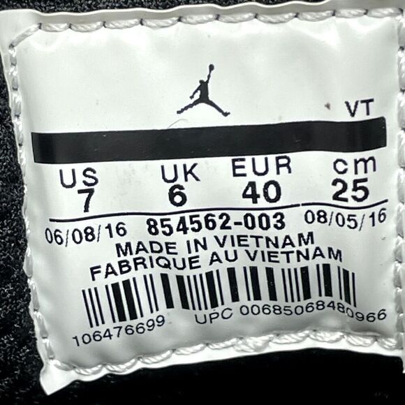 Nike Jordan Trainer ST Winter Black/Gym Red-Anthracite Mens Size 7 854562-003 - Picture 8 of 9